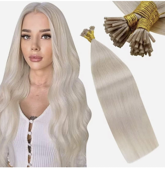24" 100% Human itip Hair Extensions