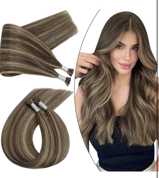 18" 100% Human itip Hair Extensions